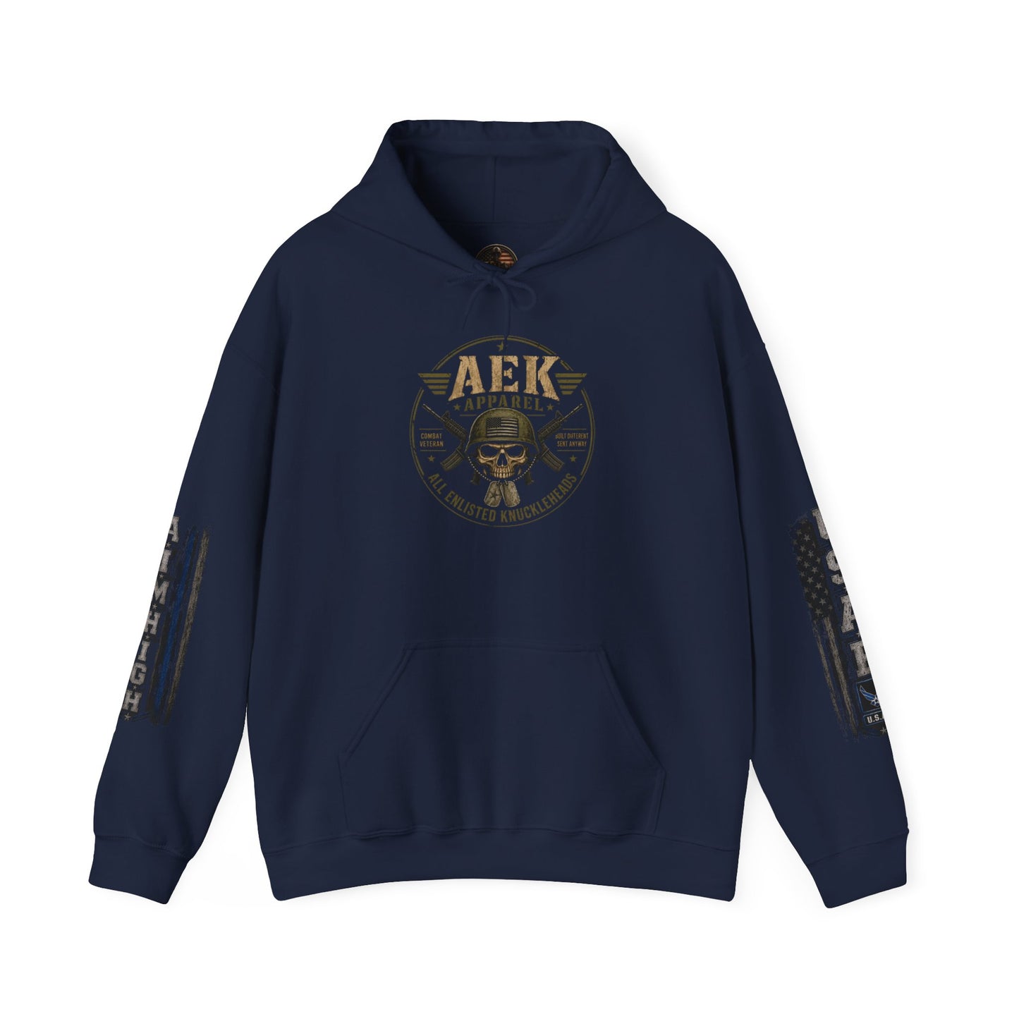 U.S. Air Force Vintage Logo Hoodie — Delivering Victory Military Pullover