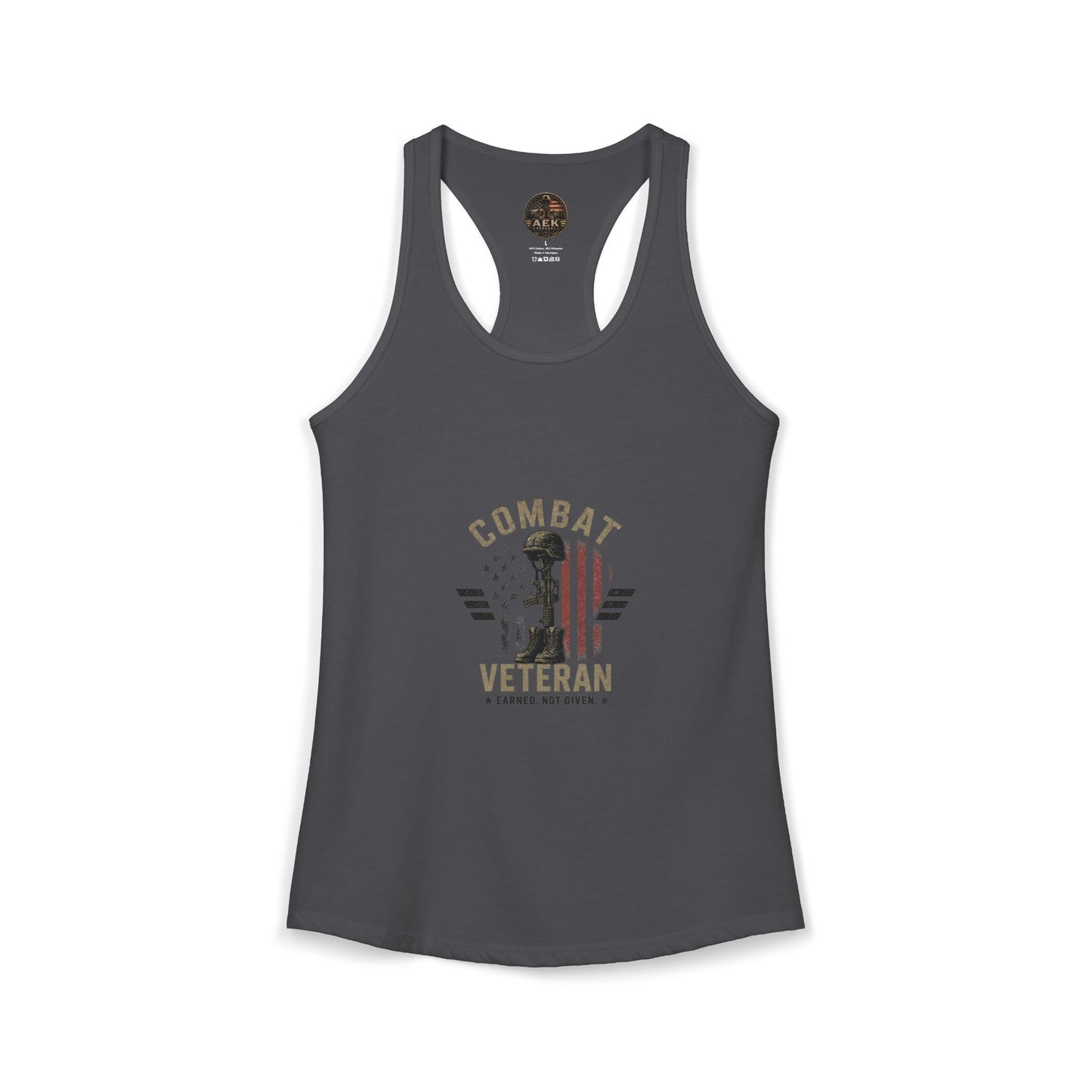 Women's Ideal Racerback Tank - 'I Am Not Perfect, I Am A Combat Veteran'