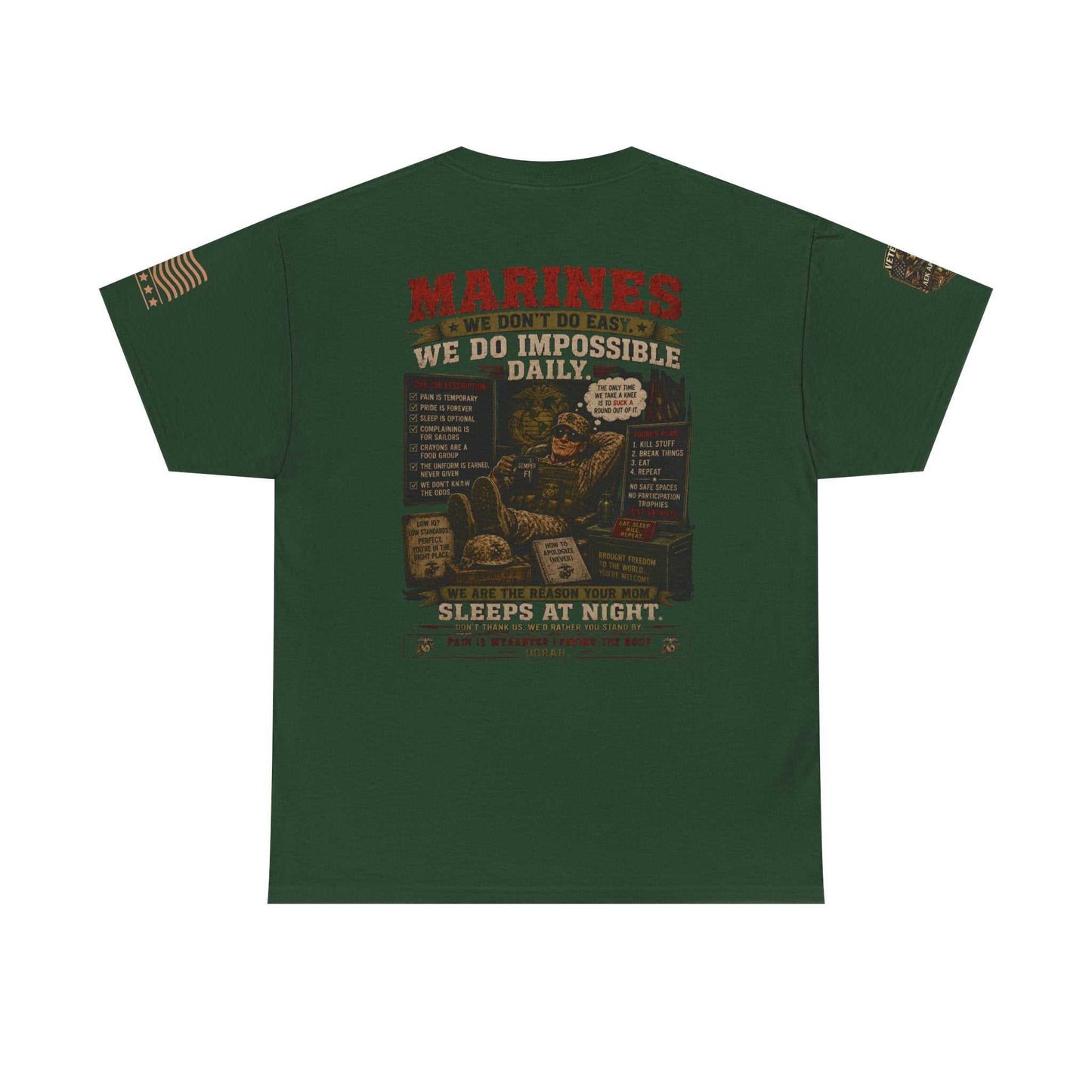 Marines Vintage Graphic Tee – Semper Fi Military Tribute T-Shirt