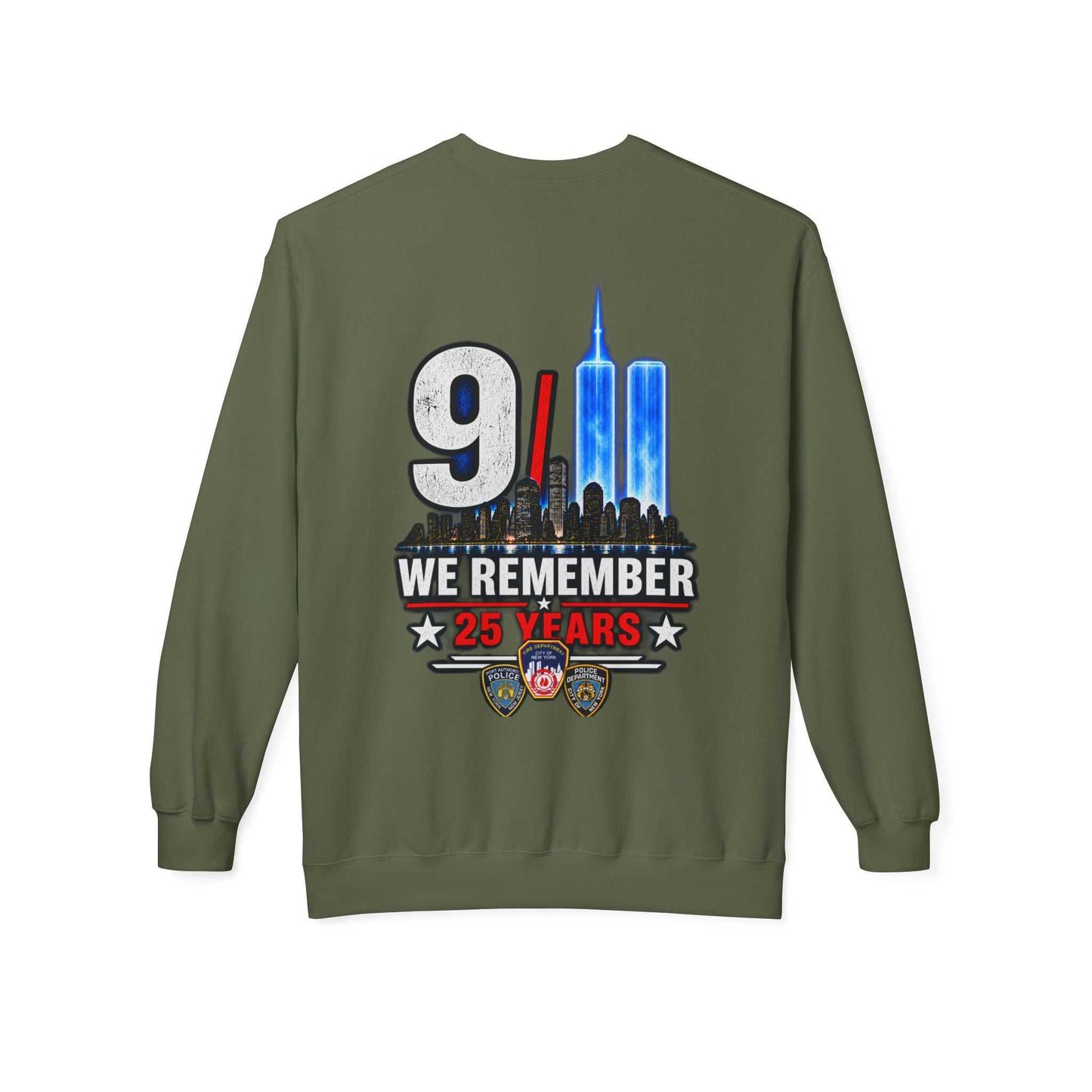 9/11 We Remember 25 Years Crewneck Sweatshirt