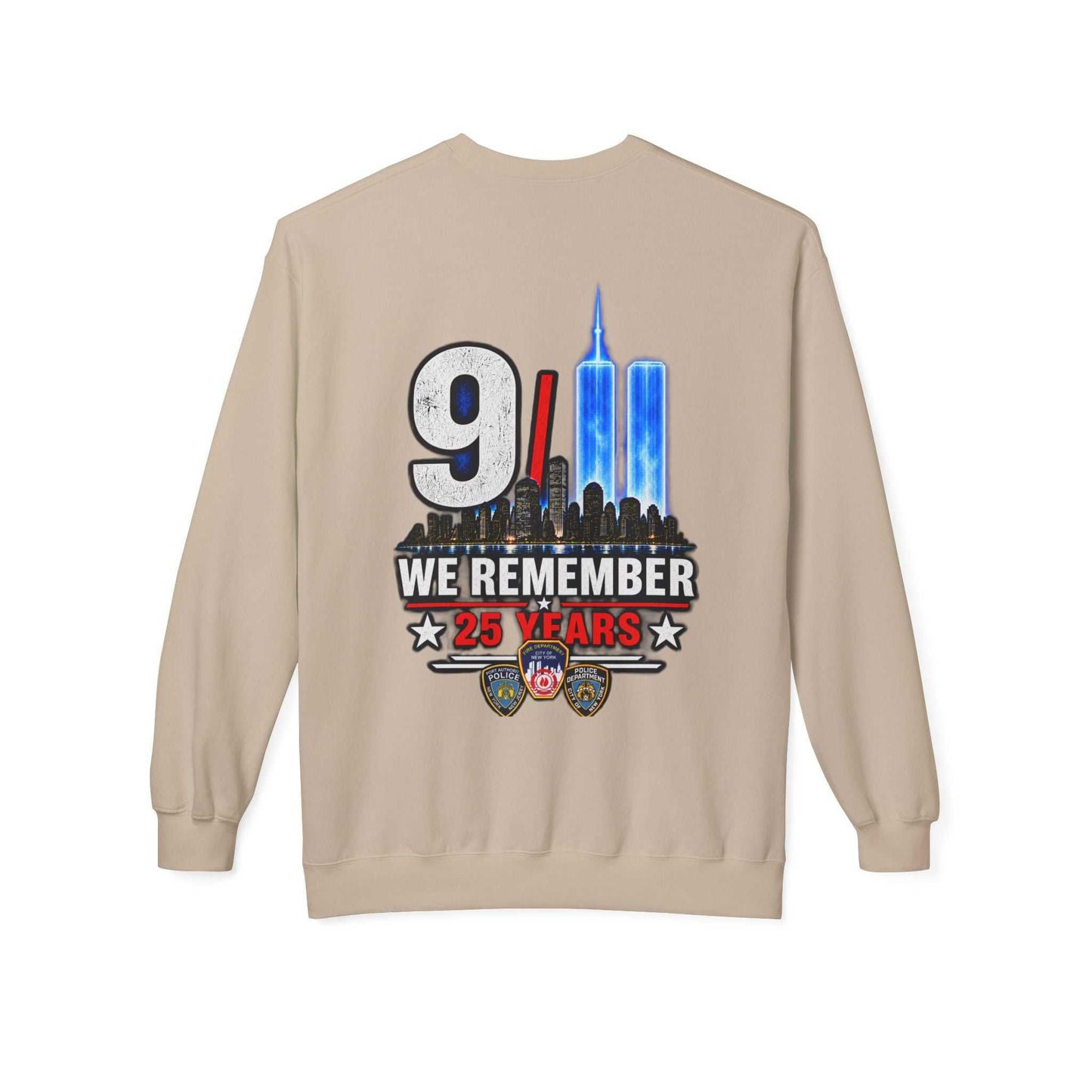 9/11 We Remember 25 Years Crewneck Sweatshirt