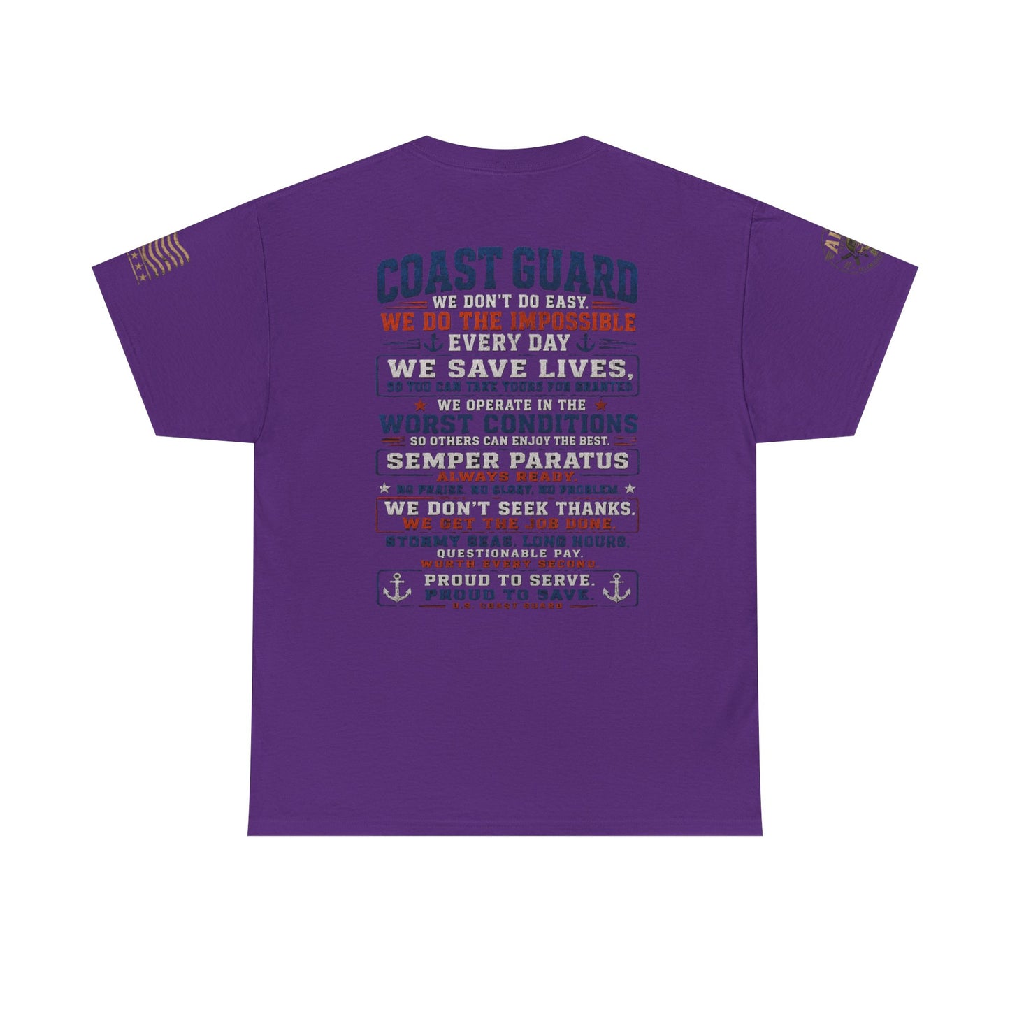 Coast Guard Tribute T‑Shirt — "We Do The Impossible" Veteran Rescue Tee