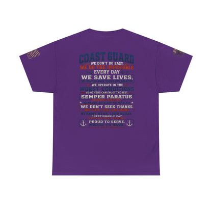 Coast Guard Tribute T‑Shirt — "We Do The Impossible" Veteran Rescue Tee