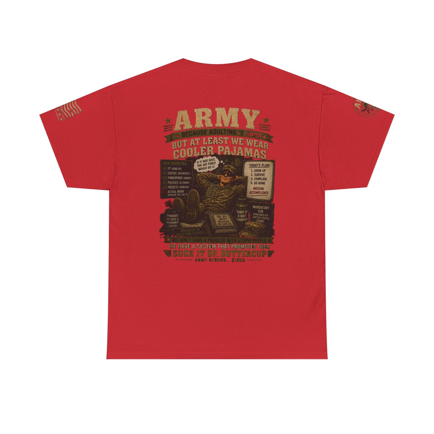 Army Vintage Graphic Tee — 'Army: Suck It Up, Buttercup' Military T‑Shirt