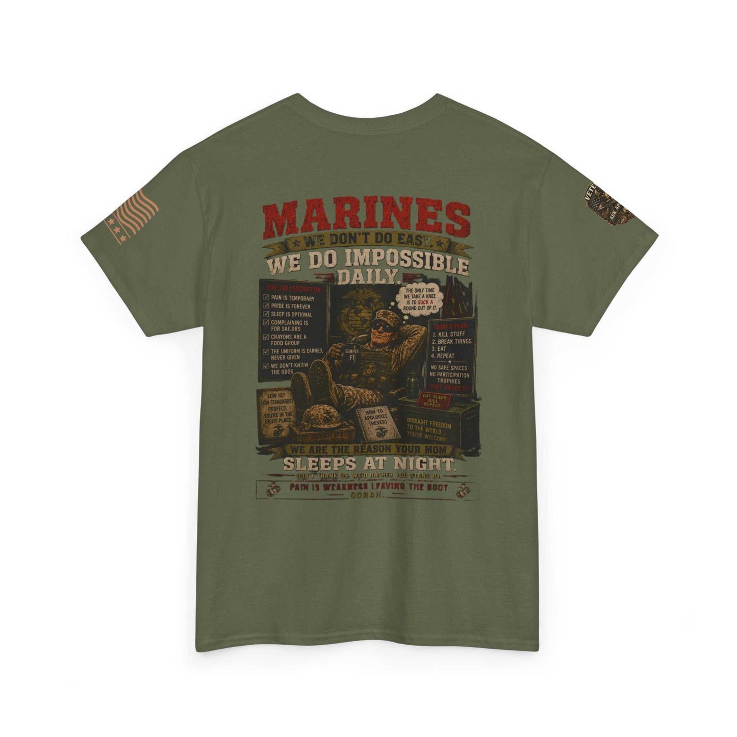 Marines Vintage Graphic Tee – Semper Fi Military Tribute T-Shirt