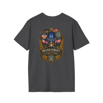 Patriots Day T-Shirt — Small Chest Flag Logo Tee for Memorial & Patriot Celebrations