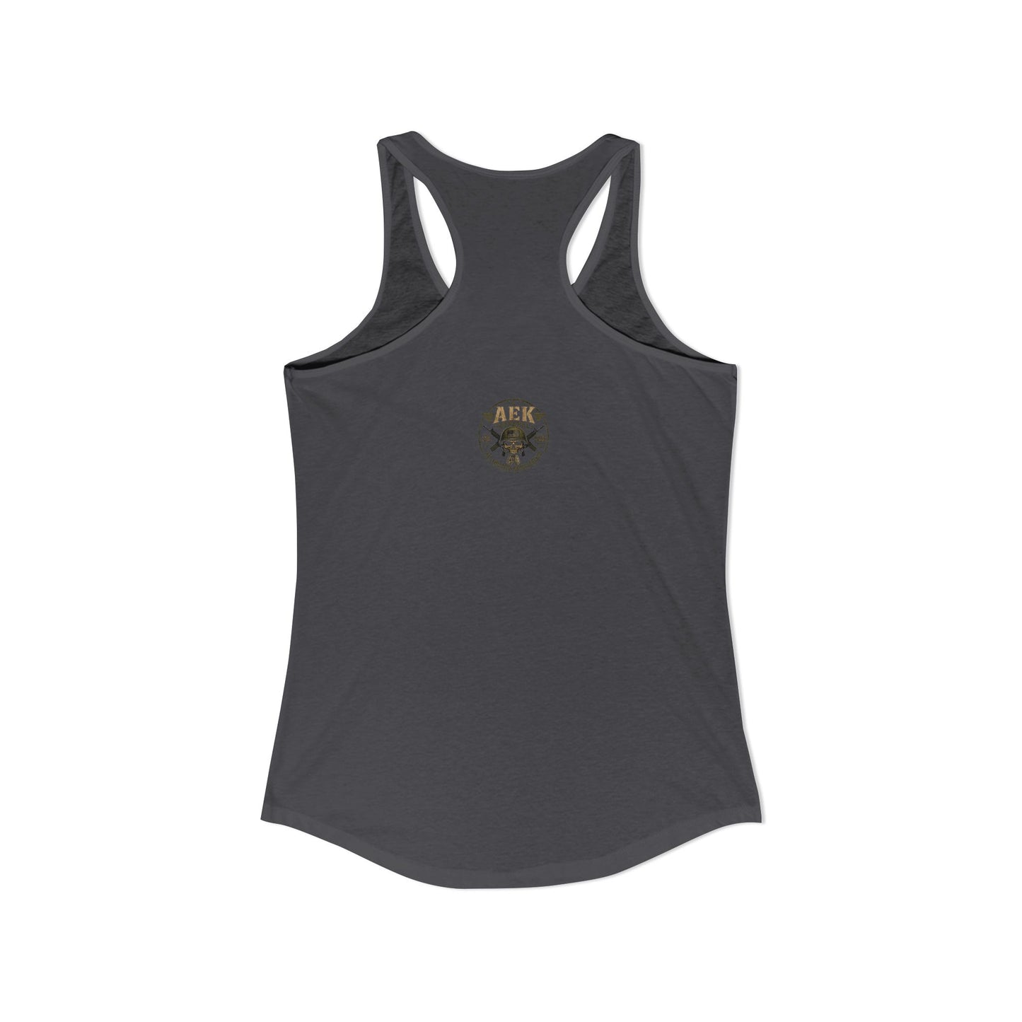 Women's Racerback Tank - "My Makeup Cost More Than My Ammo"