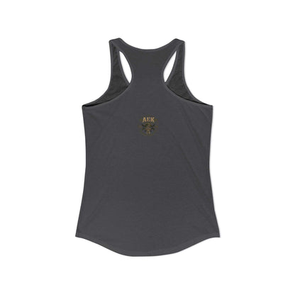 Women's Racerback Tank - "My Makeup Cost More Than My Ammo"