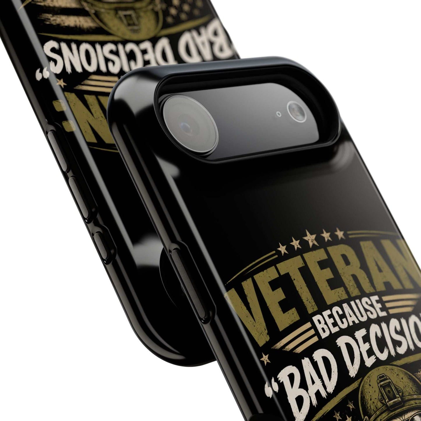 Veteran "Because Bad Decisions Needed Supervision" Impact-Resistant Phone Case