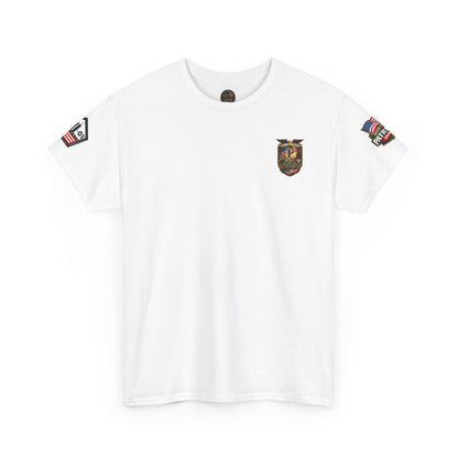 NYARNG Patriots Day Memorial Tee – "Never Forget" 25th Anniversary American Flag Shirt