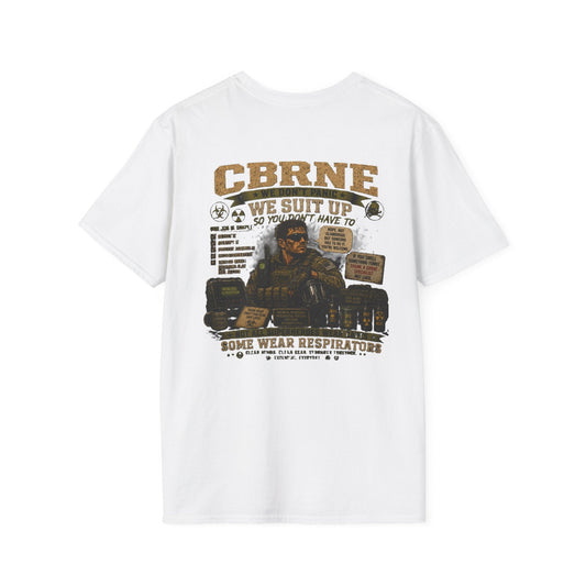 AEK Veteran Badge T-Shirt lightweight cotton tee with vintage chest crest print and no side seams