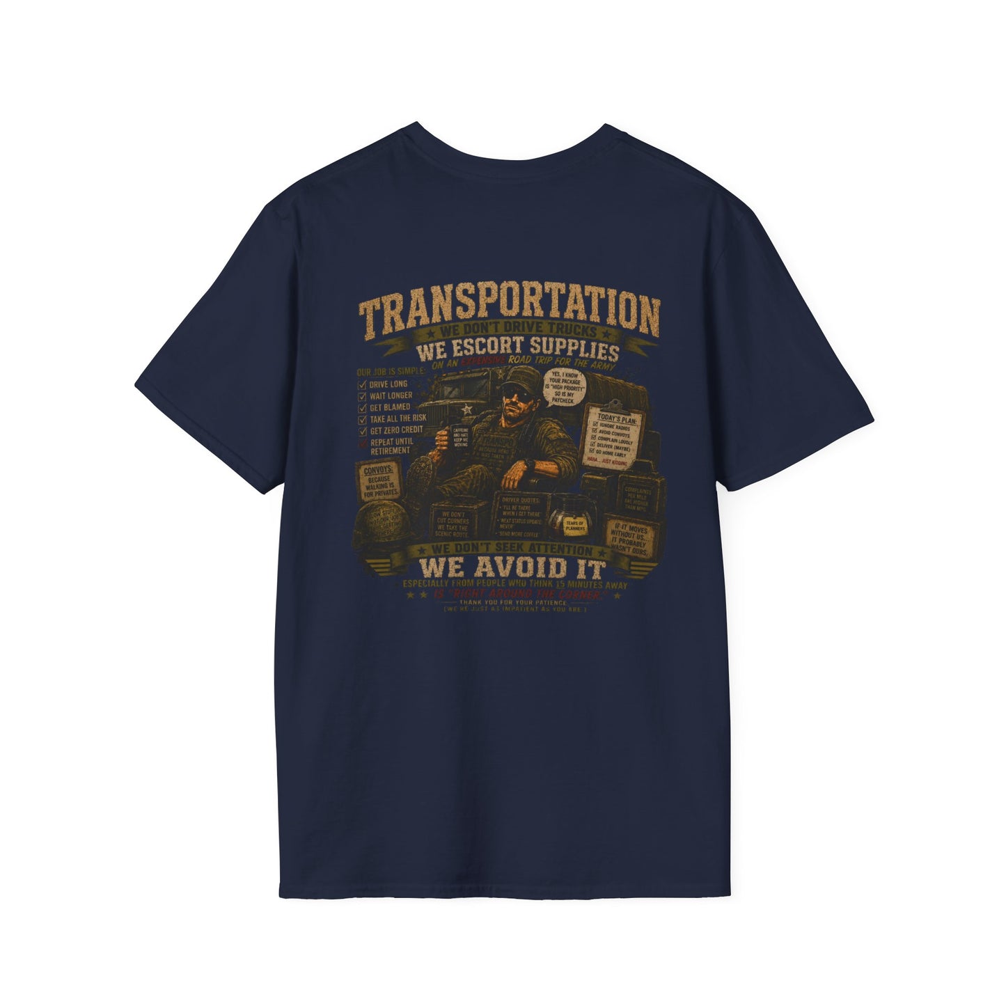 AEK Veteran Badge T-Shirt — Transportation Sarcasm Tee
