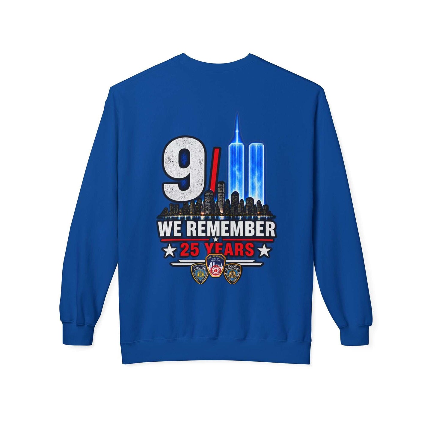 9/11 We Remember 25 Years Crewneck Sweatshirt