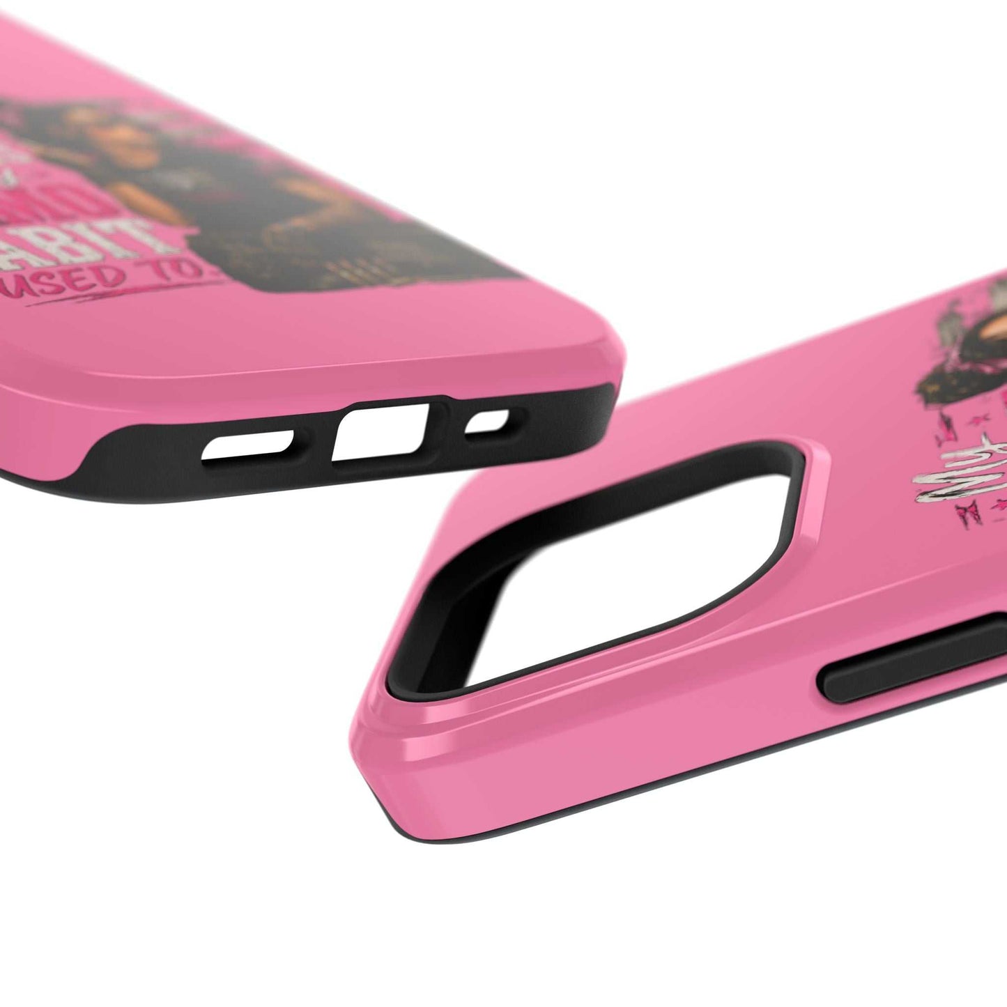 Impact-Resistant Phone Case — "My Makeup Costs Less Than My Ammo Habit Used To" Pink Tactical Design