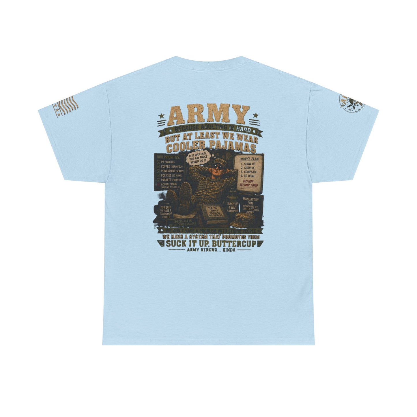 Army Vintage Graphic Tee — 'Army: Suck It Up, Buttercup' Military T‑Shirt