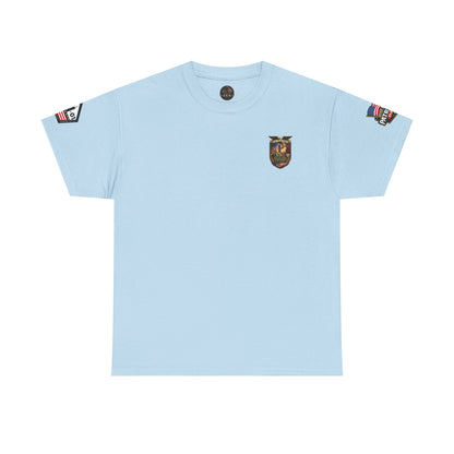 NYARNG Patriots Day Memorial Tee – "Never Forget" 25th Anniversary American Flag Shirt