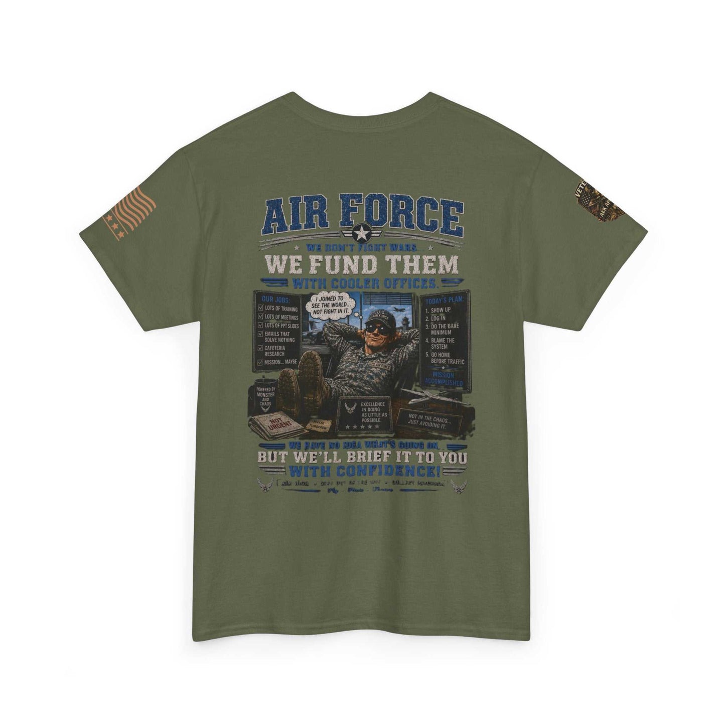 Air Force Veteran Tribute T-Shirt — 'We Fund Them' Military Support Tee