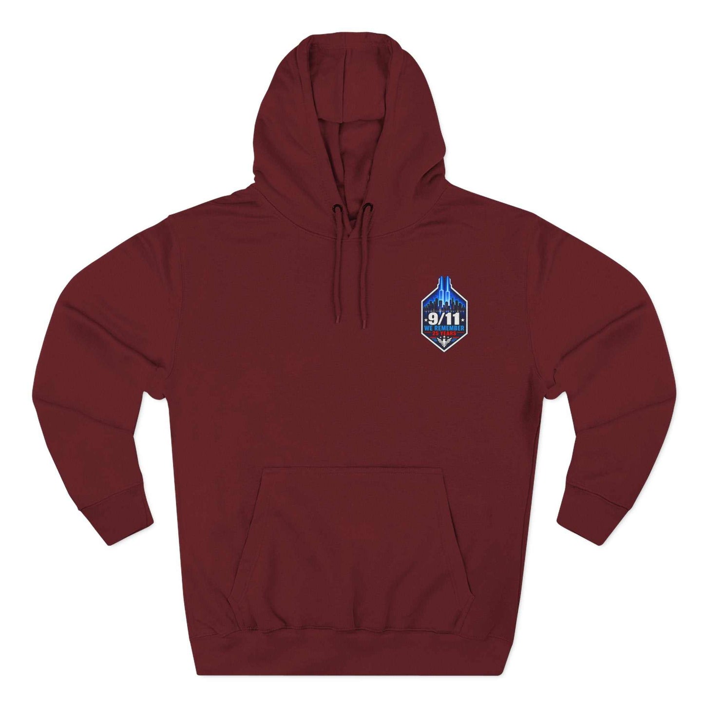 9/11 Remembrance Hoodie – We Remember 25 Years Tribute Fleece Hoodie