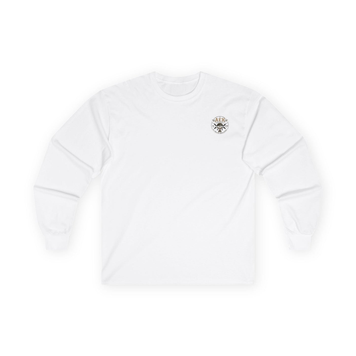 PTSD Permanent Tactical Situational Disorder long sleeve tee with military graphics and vintage cotton fabric