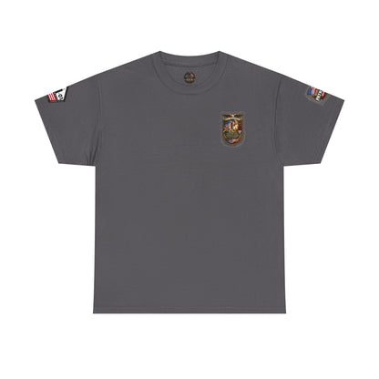 NYARNG Patriots Day Memorial Tee – "Never Forget" 25th Anniversary American Flag Shirt