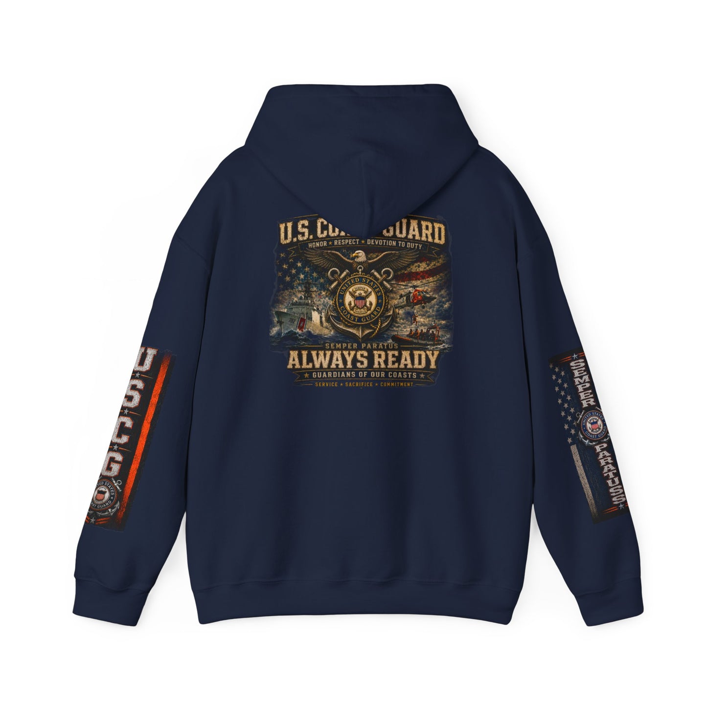 Copy of USMC Hoodie - Pride Is Forever Marine Corps Sweatshirt (AEK Skull Design)