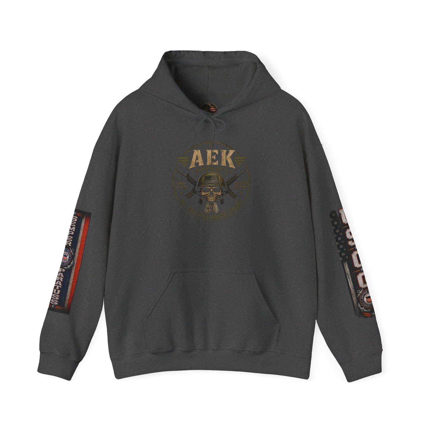 Copy of USMC Hoodie - Pride Is Forever Marine Corps Sweatshirt (AEK Skull Design)