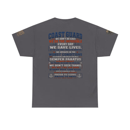 Coast Guard Tribute T‑Shirt — "We Do The Impossible" Veteran Rescue Tee