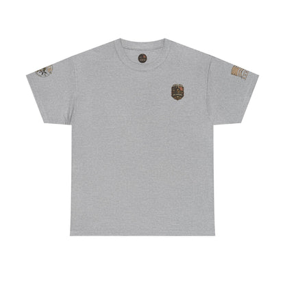 Navy Veteran Graphic Tee – 'Navy: Sea, Ports & Pride' Cotton T-Shirt
