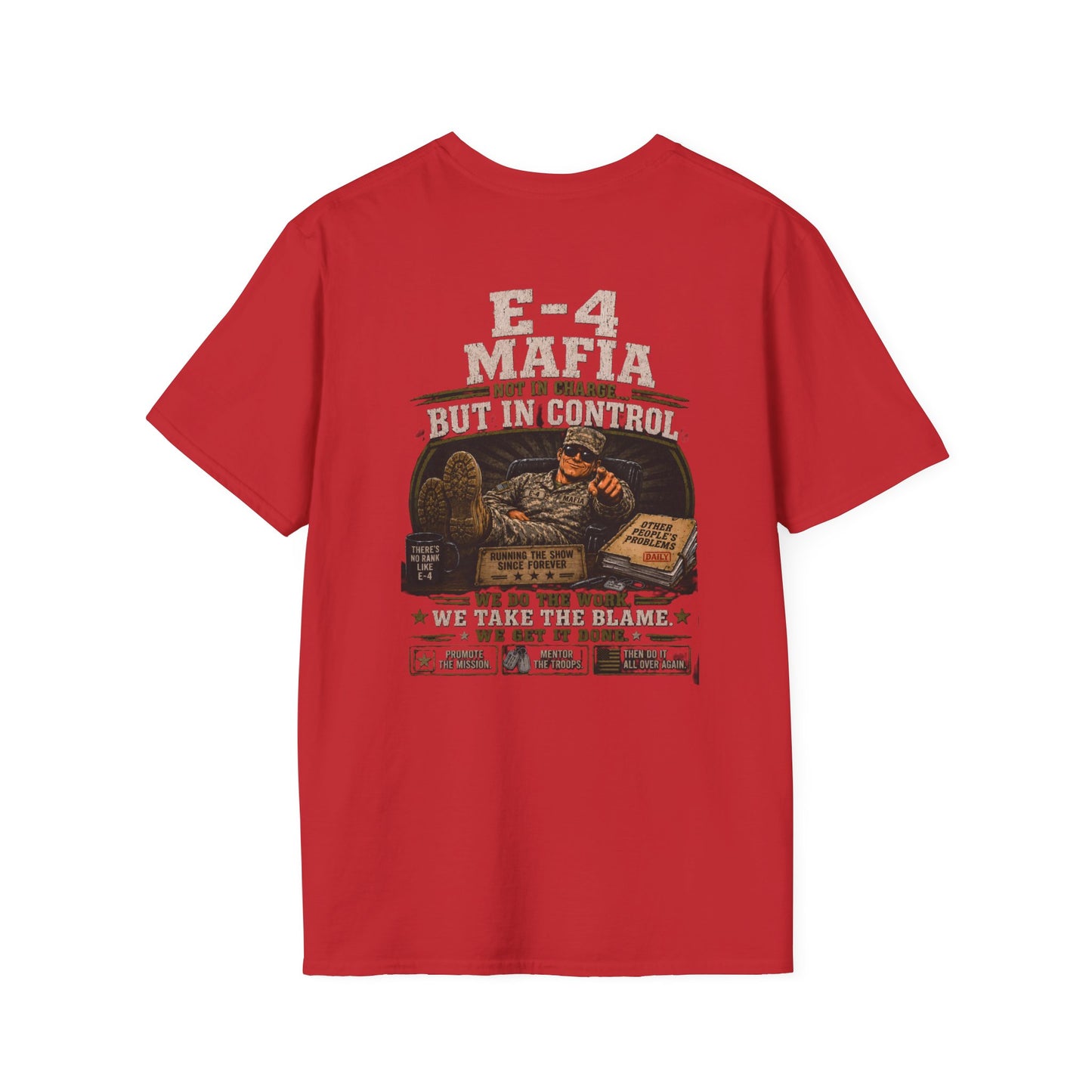 AEK Vet Badge T-Shirt — E-4 Mafia Tee
