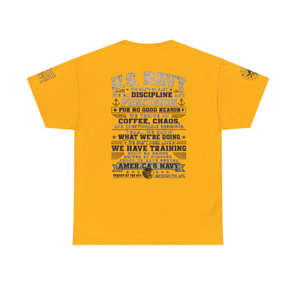 U.S. Navy Graphic Tee — Military Pride Back Print Shirt