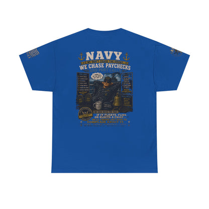 Navy Veteran Graphic Tee – 'Navy: Sea, Ports & Pride' Cotton T-Shirt