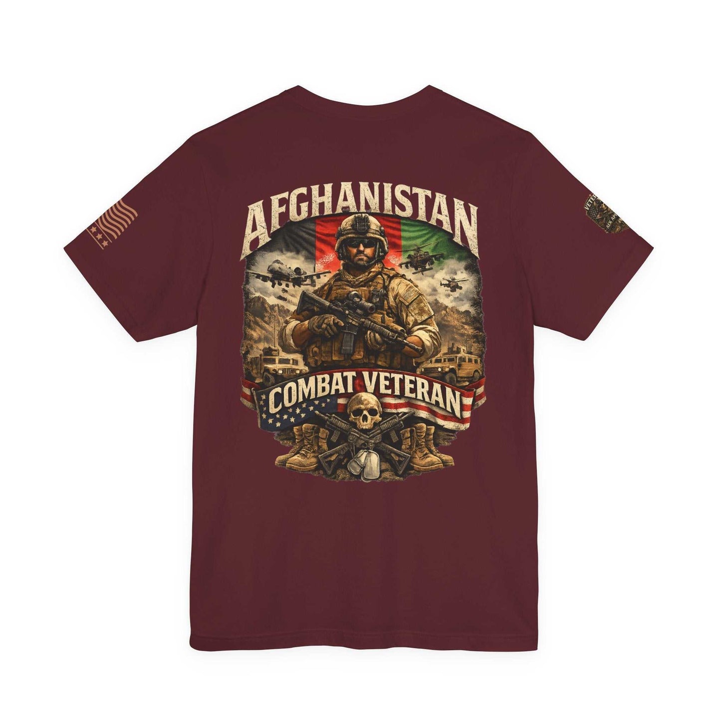 Afghanistan Combat Veteran T‑Shirt — Military Tribute Tee