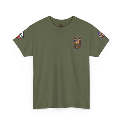 NYARNG Patriots Day Memorial Tee – "Never Forget" 25th Anniversary American Flag Shirt