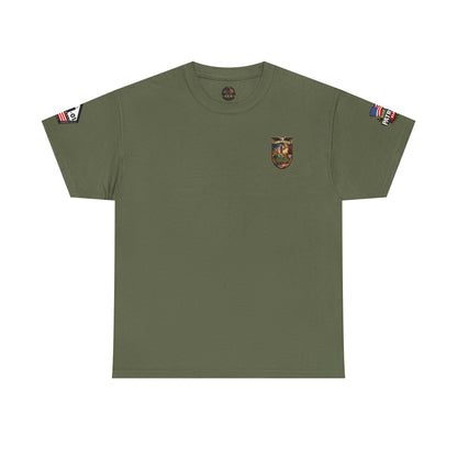 NYARNG Patriots Day Memorial Tee – "Never Forget" 25th Anniversary American Flag Shirt