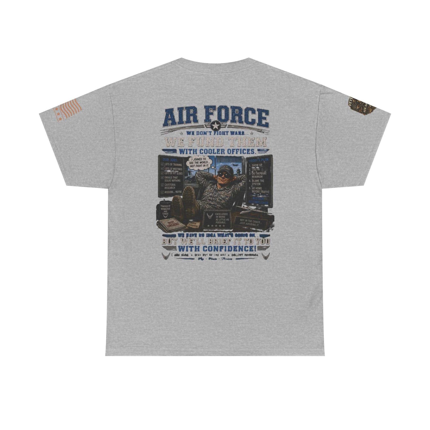 Air Force Veteran Tribute T-Shirt — 'We Fund Them' Military Support Tee