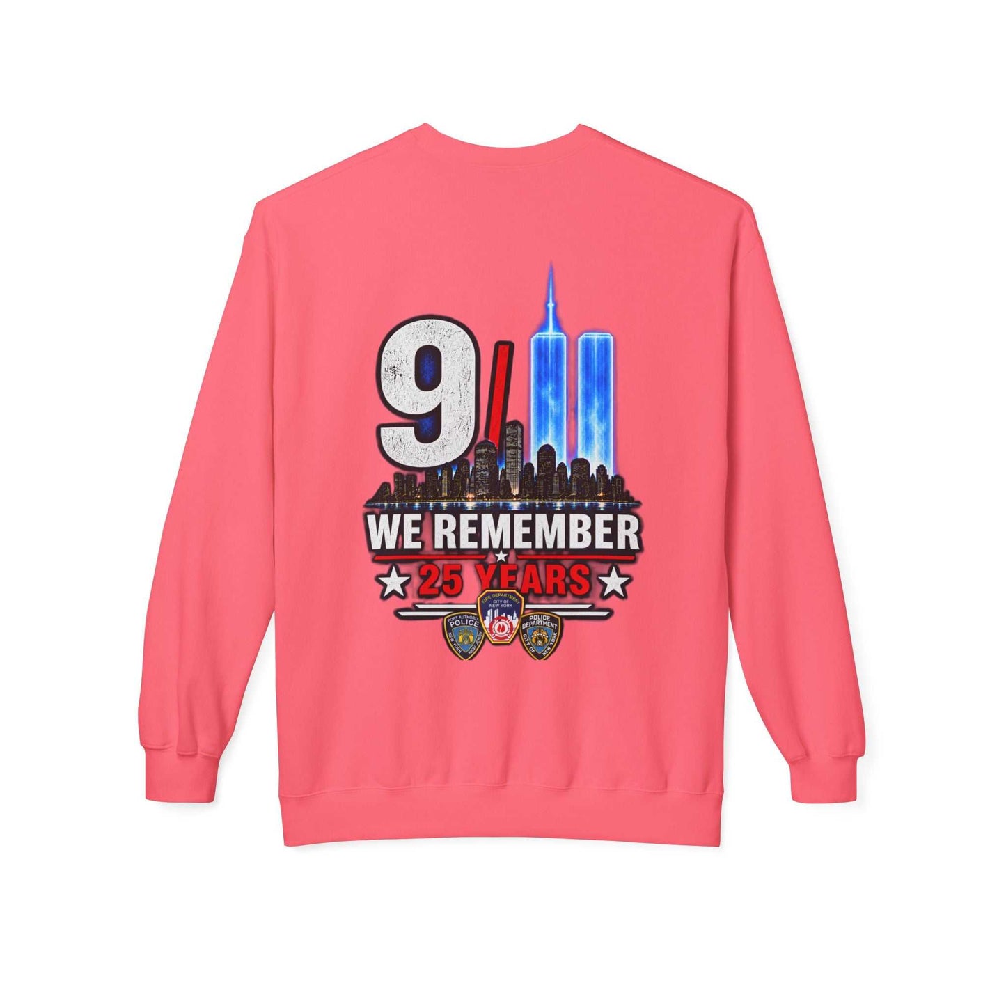 9/11 We Remember 25 Years Crewneck Sweatshirt