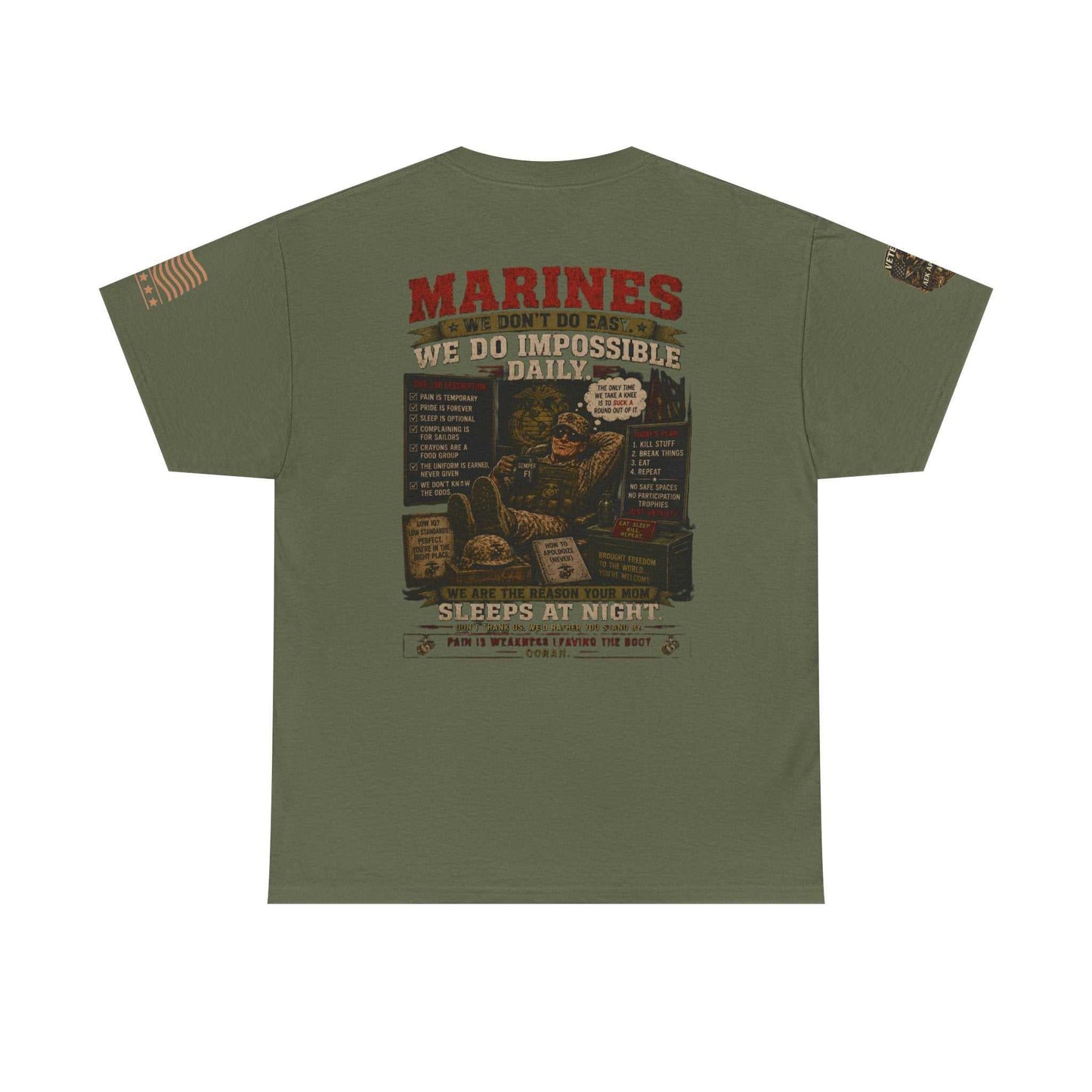 Marines Vintage Graphic Tee – Semper Fi Military Tribute T-Shirt