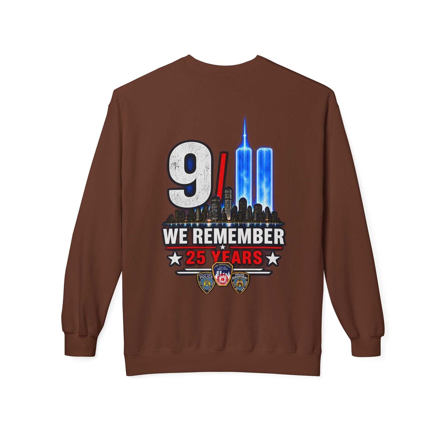 9/11 We Remember 25 Years Crewneck Sweatshirt
