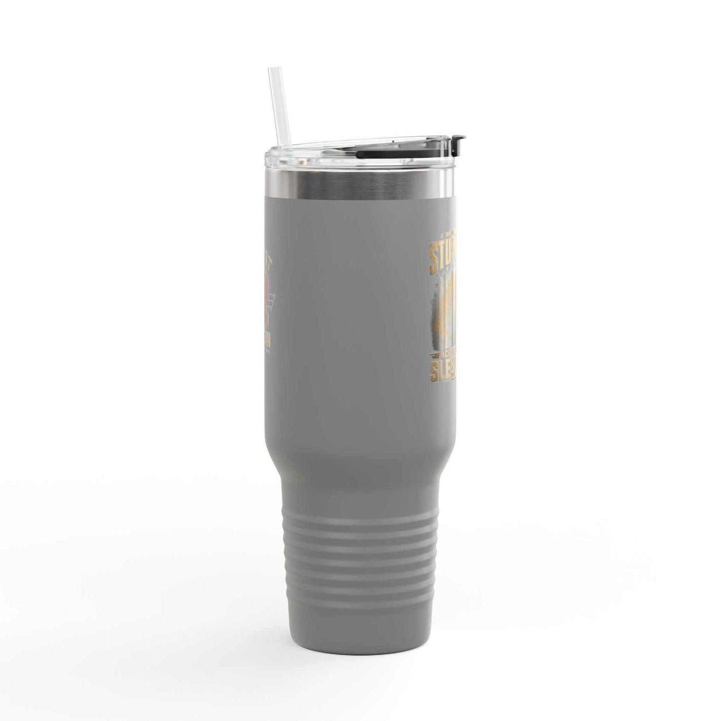 40oz Insulated Travel Mug – "I Do Stupid Things So Civilians Can Sleep Better" Veteran Tumbler