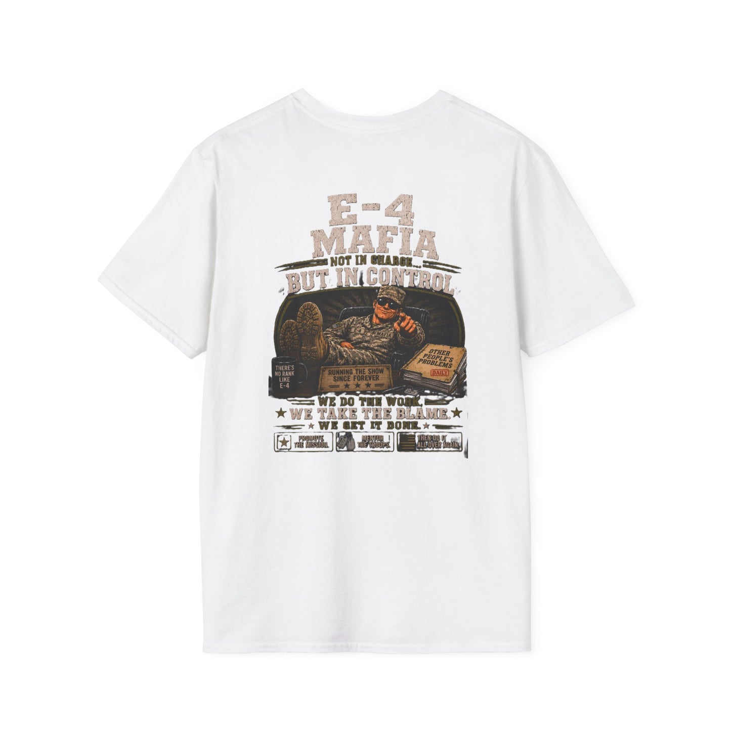 AEK Vet Badge T-Shirt — E-4 Mafia Tee