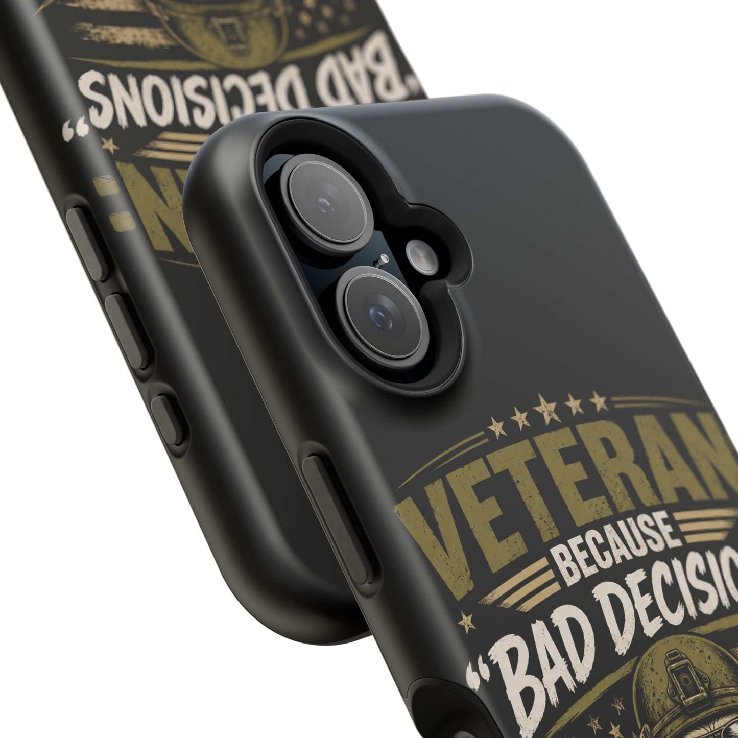 Veteran "Because Bad Decisions Needed Supervision" Impact-Resistant Phone Case