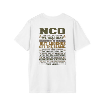 AEK Veteran Badge T-Shirt size guide table with measurements for S to 3XL sizes