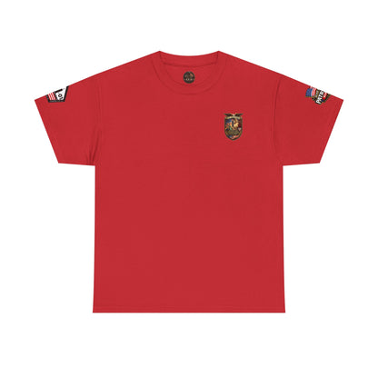 NYARNG Patriots Day Memorial Tee – "Never Forget" 25th Anniversary American Flag Shirt