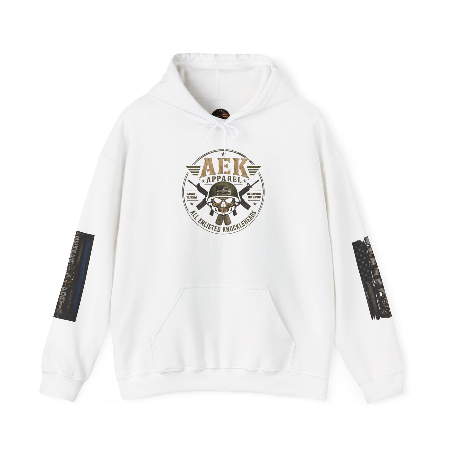 U.S. Navy Hoodie - Protecting Our Seas Sweatshirt (AEK Skull Design)