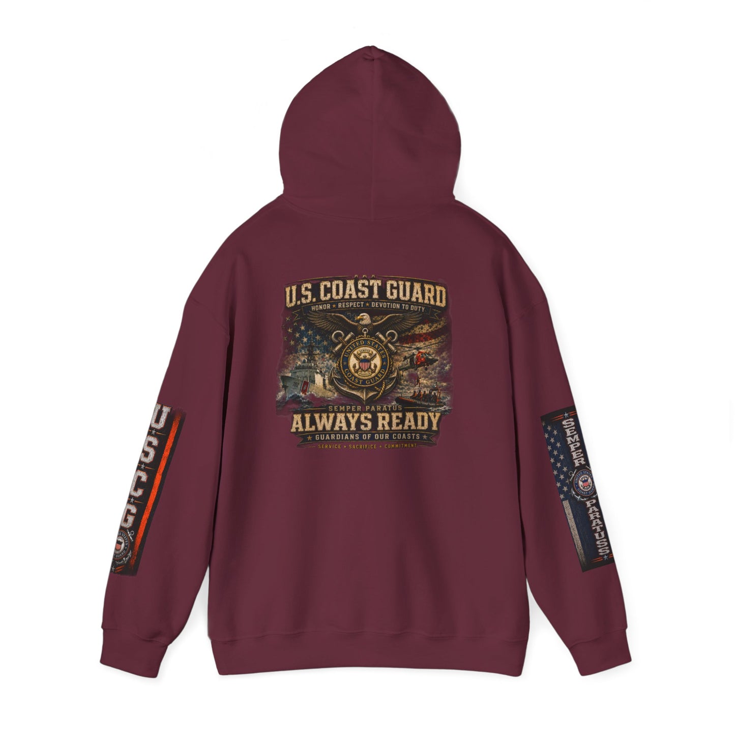 Copy of USMC Hoodie - Pride Is Forever Marine Corps Sweatshirt (AEK Skull Design)