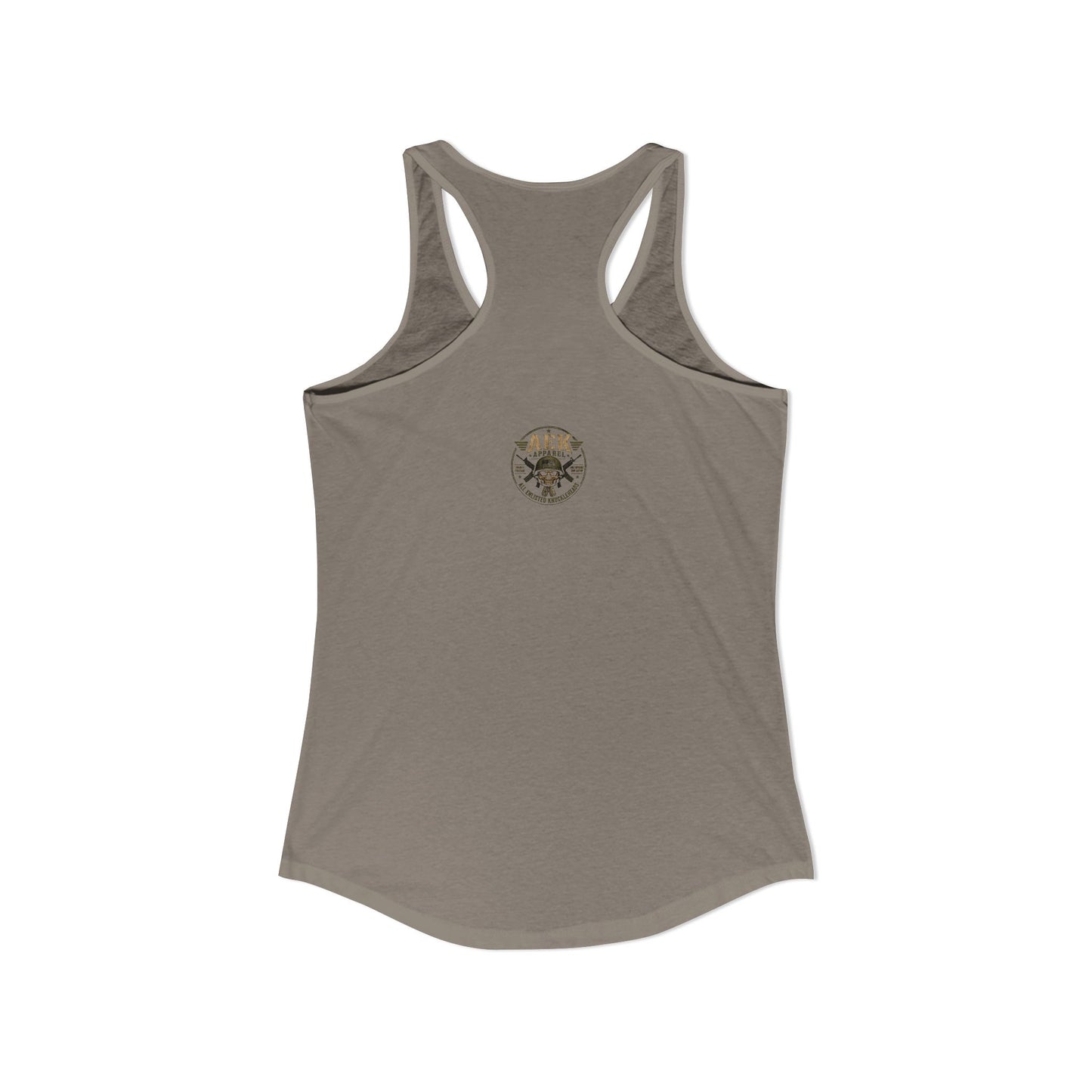 Women's Racerback Tank - "Don't Mistake My Lip Gloss for Weakness"