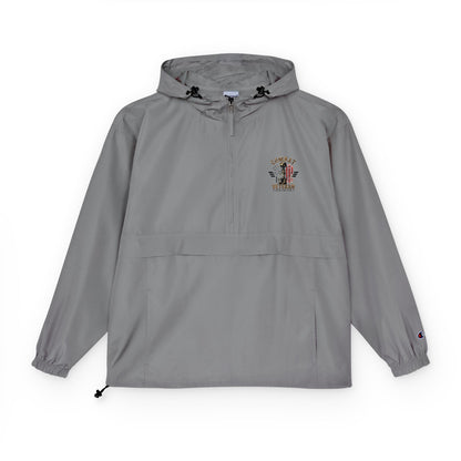 Embroidered "COMBAT VETERAN" Packable Anorak Jacket