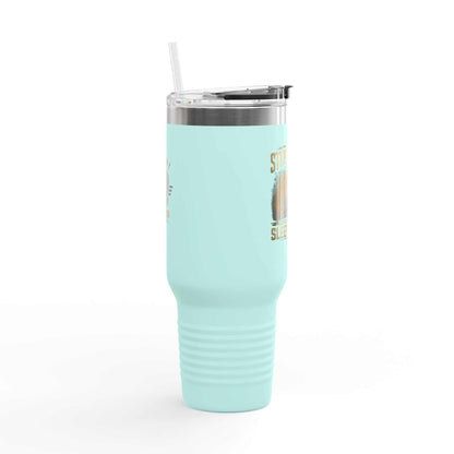 40oz Insulated Travel Mug – "I Do Stupid Things So Civilians Can Sleep Better" Veteran Tumbler