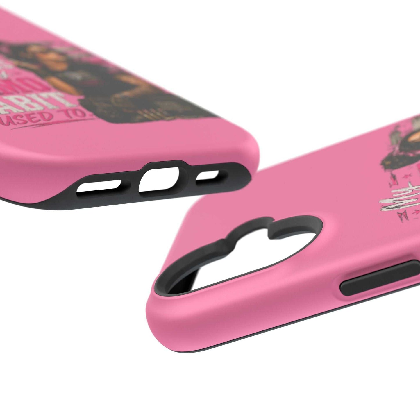 Impact-Resistant Phone Case — "My Makeup Costs Less Than My Ammo Habit Used To" Pink Tactical Design
