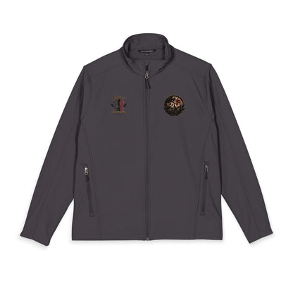 Embroidered Men's Soft Shell Jacket – Classic Port Authority Windbreaker, Durable Outdoor Layer